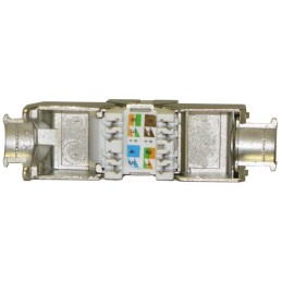 XtendLan Keystone jack RJ45, zaklapávací, CAT6A, STP, instalace bez nástrojů