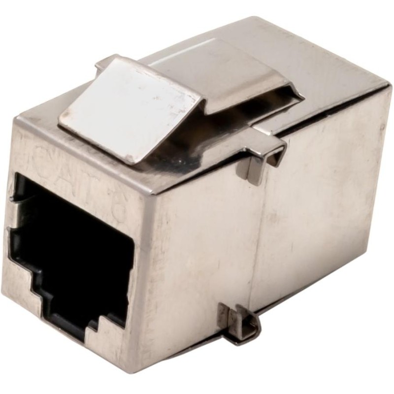 XtendLan Keystone/spojka, RJ45, CAT6, STP, stříbrný, instalace kabeláže bez narážení kabelů