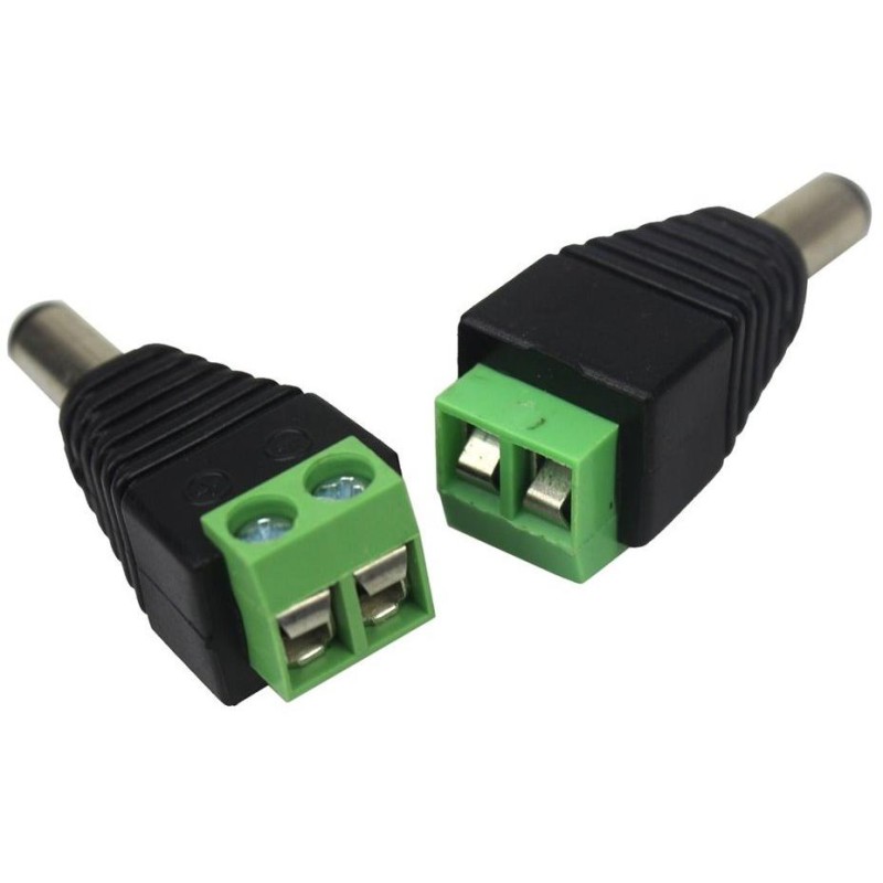 XtendLan Napájecí redukce jack/šroub - JACK 5,5/2,1mm (k zařízení) na šroubovou svorkovnici