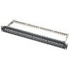 XtendLan Patch panel 19", 24 portů s vyjmutelnými keystone Cat6a, stíněný