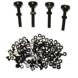 XtendLan 42U/600x800 stojanový, černý, skleněné dveře, plná záda