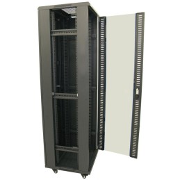 XtendLan 42U/600x800 stojanový, černý, skleněné dveře, plná záda