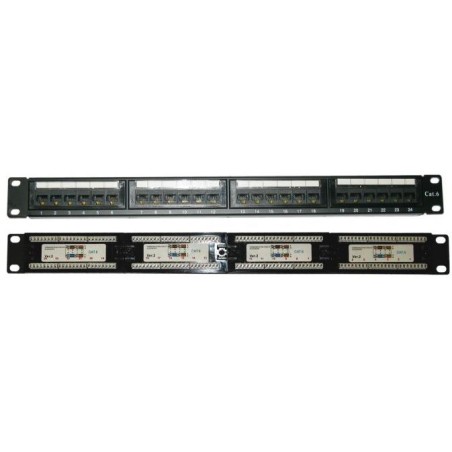 XtendLan Patch panel 19", 24 portů, Cat6, 30u Au, LSA/110