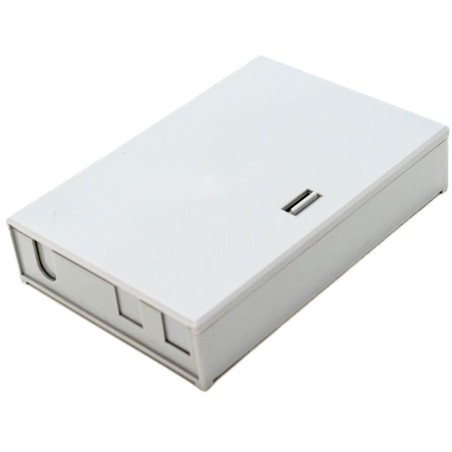 XtendLan mini rozvaděč, 4 porty, 1x průchozí kabel, 6 svarků, ST/SC/Duplex LC/pigtaily, stoupačkové/průběžné