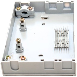 XtendLan mini rozvaděč, 4 porty, 1x průchozí kabel, 6 svarků, ST/SC/Duplex LC/pigtaily, stoupačkové/průběžné