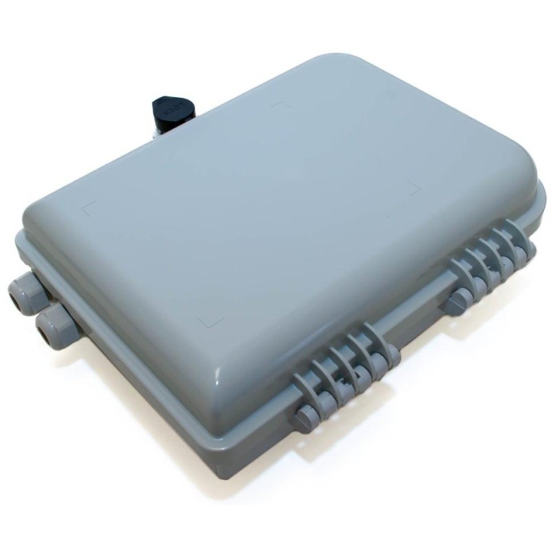 XtendLan plastový rozvaděč pro 16 odboček, 2 kabelové porty, vodotěsný, cívka