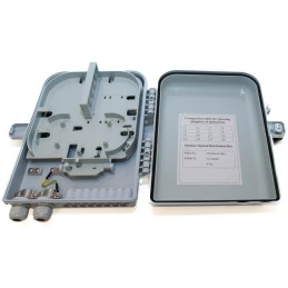 XtendLan plastový rozvaděč pro 16 odboček, 2 kabelové porty, vodotěsný, cívka