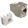 XtendLan Keystone jack RJ45, CAT6A, STP, snap-in from the back