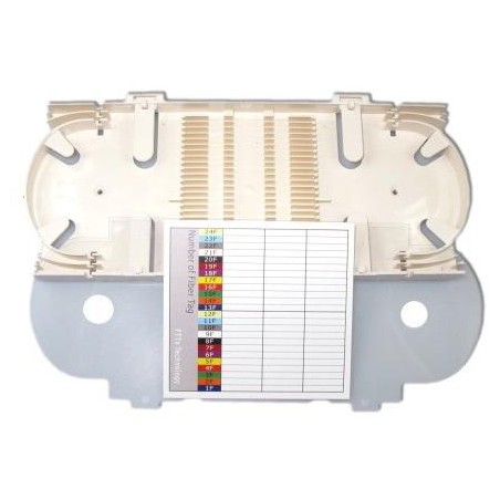 XtendLan plastová kazeta s pro uchycení 24 svarků průměru 4mm, svarky vedle sebe