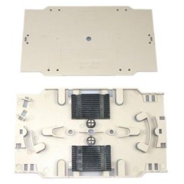 XtendLan plastová kazeta s pro uchycení 24 svarků průměru 2mm, svarky vedle sebe