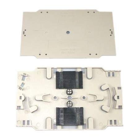 XtendLan plastová kazeta s pro uchycení 24 svarků průměru 2mm, svarky vedle sebe