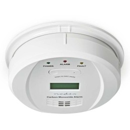 NEDIS detektor oxidu uhelnatého/ EN 50291/ hlasitost 85 dB/ 2x AA/ životnost až 5 let/ bílý