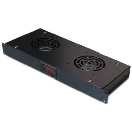 XtendLan Ventilace do 1U pozice, termostat, 2 ventilátory, hloubka 200mm EK