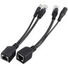 XtendLan POE-PAS, Power-over-Ethernet sada, 100Mb, čierna
