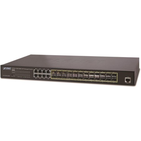 Planet GS-5220-16S8CR L3 switch, 8x1Gb, 24x1Gb SFP, QoS, 2x power-in