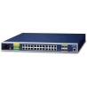 Planet IGSW-24040T v4 industrial L3 switch, 20x1Gb, 4x1Gb SFP, 36-60VDC, -40~75°C, IP30
