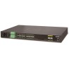 Planet IGS-5225-16T4S industrieller L3-Switch, 16x1Gb, 4x1Gb SFP, 36-60VDC, -40~75°C, IP30, 2x Stromeingang