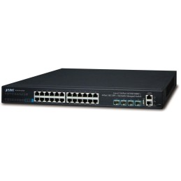 Planet SGS-6341-24T4X L3 switch, 24x1Gb, 4x10Gb SFP+, HW/IP stack, VSF/Cluster