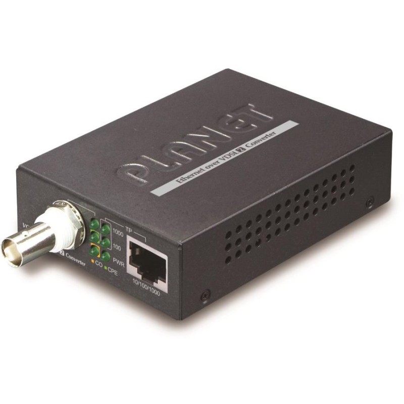 Planet VC-232G, VDSL2 konvertor, BNC(koax), 1000Base-T, master/slave, profil 30a, G.993.5 Vectoring, G.INP