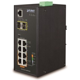 Planet IGS-4215-4P4T2S průmyslový L2 switch, 4x1Gb, 2x1Gb SFP, 4x PoE 802.3at 140W, 48-54VDC, -40~75°C, IP30