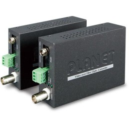 Planet VF-102G-KIT opto konvertor, 1x video (AHD/TVI/CVI/CVBS), 1x RS-485, singlemode (FC), pár