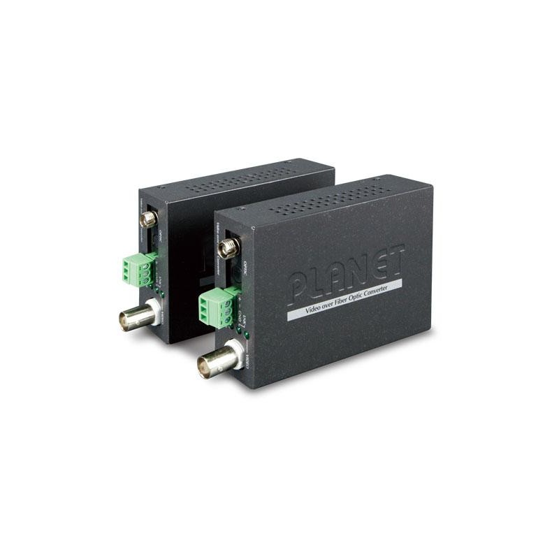 Planet VF-102G-KIT opto konvertor, 1x video (AHD/TVI/CVI/CVBS), 1x RS-485, singlemode (FC), pár