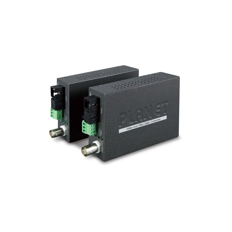 Planet VF-106G-KIT opto konvertor, 1x video (AHD/TVI/CVI/CVBS), 1x RS-485, singlemode (SC), pár