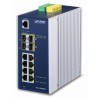 Planét IGS-12040MT L3 switch, 8x1Gb, 2x1Gb SFP, 2x2.5Gb SFP, dual 12-72VDC, -40 ~ 75 ° C, IP30