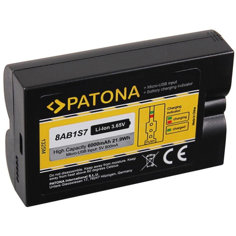 PATONA baterie pro chytré zvonky a kamery Ring 6000mAh/3,65V Li-lon 8AB1S7