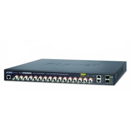 Planet LRP-1622CS, COAX PoE switch, 16x 100Base-TX, 2x SFP/TP, IEEE802.3at, Web/SNMPv2c, IGMPv3, QoS, VLAN