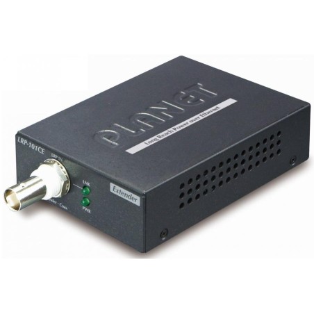 Planet LRP-101CE, COAX PoE extender, slave, 100Base-TX, PoE 802.3at-30W,EFT+ESD, dosah 1km, -20 až 70°C