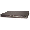 Planet FGSW-2624HPS4 L2-Switch, 24 x 100 Mb, 2 x 1 Gb SFP, 24 x PoE 802.3at 420 W