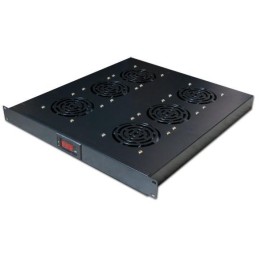 XtendLan Ventilace do 1U pozice, termostat, 6 ventilátorů, hloubka 500mm EK