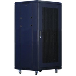 XtendLan 18U/800x1000 stojanový, černý, perforované dveře a záda