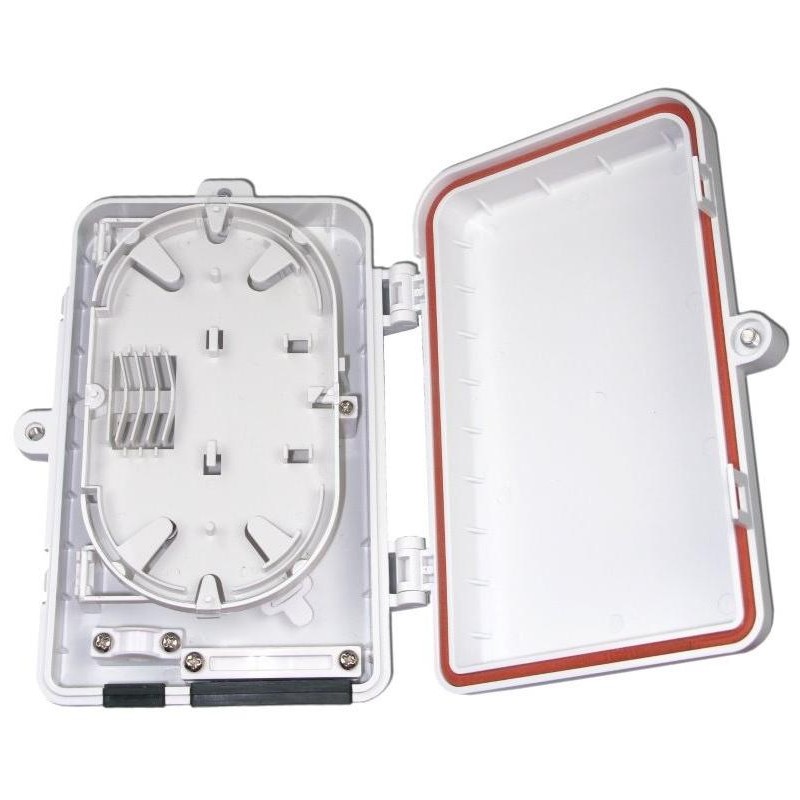 XtendLan plastový rozvaděč pro 4 odbočky, 1 kabelový port, vodotěsný, cívka