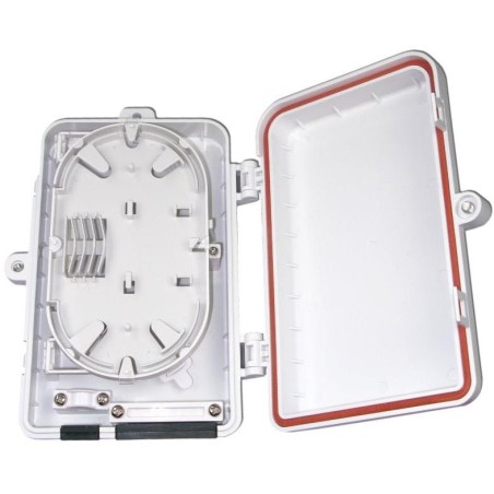 XtendLan plastový rozvaděč pro 4 odbočky, 1 kabelový port, vodotěsný, cívka