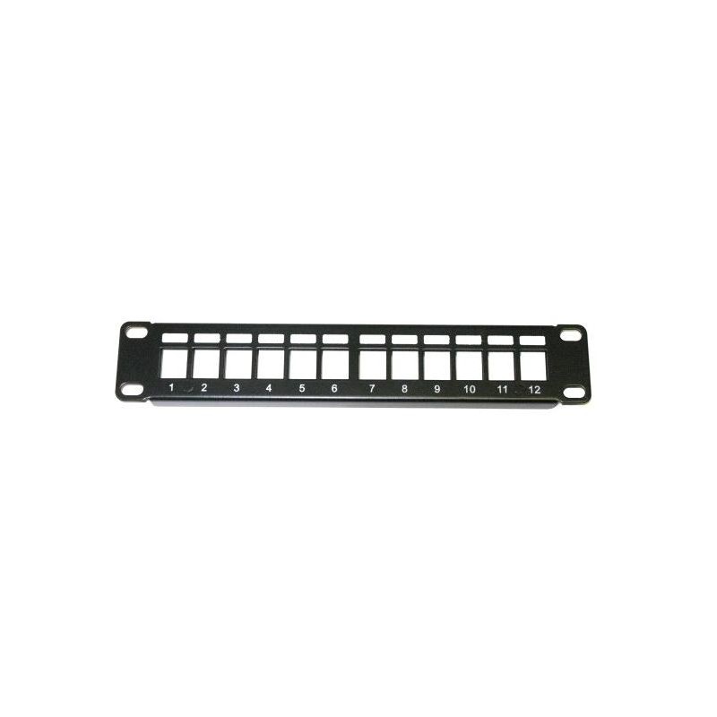 XtendLan Patch panel 10", 12 portů, 1U, neosazený