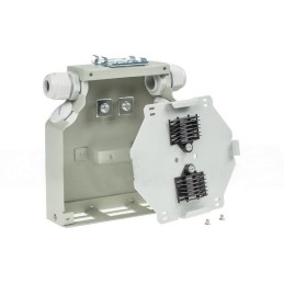 XtendLan mini rozvadeč na DIN lištu, 6x SC Duplex, 4 vstupní otvory, krytka