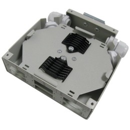 XtendLan mini rozvadeč na DIN lištu, 6x SC Duplex, 4 vstupní otvory, krytka