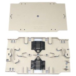 XtendLan plastová kazeta s pro uchycení 24 (12+12) svarků průměru max 3mm, svarky po dvou nad sebou