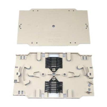 XtendLan plastová kazeta s pro uchycení 24 (12+12) svarků průměru max 3mm, svarky po dvou nad sebou