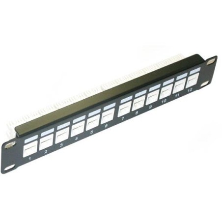 XtendLan Patch panel 10", 12 portů, 1U, Cat6