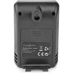 NEDIS meteostanice WEST201G/ vnitřní a venkovní/ digitální/ bezdrátový senzoru počasí/ předpověď počasí/ čas/ LCD/ budík