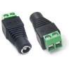 XtendLan Stromadapter Stecker/Schraube - WEIBLICH 5,5/2,1mm (zum Netzteil) auf Schraubklemmenblock