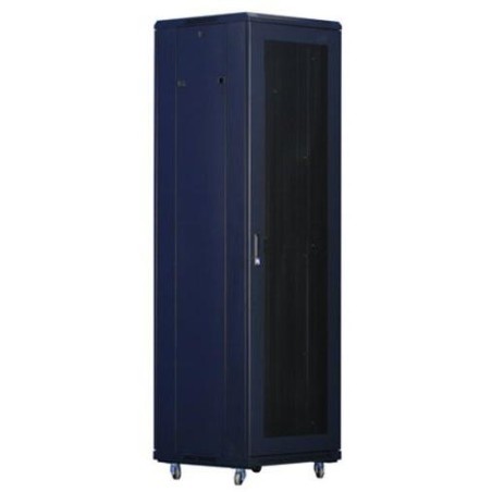 XtendLan 42U/600x800 stojanový, černý, perforované dveře a záda