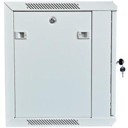 XtendLan 12U/600x450, na zeď, jednodílný, rozložený, skleněné dveře, šedý