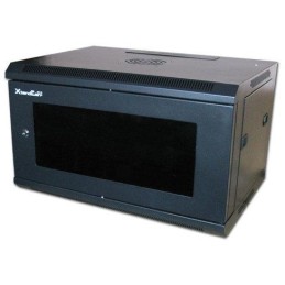 XtendLan 9U/600x600, na zeď, jednodílný, rozložený, skleněné dveře