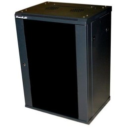 XtendLan 18U/600x450, na zeď, jednodílný, rozložený, skleněné dveře