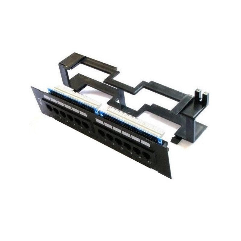 XtendLan Patch panel na zeď, 12 portů, Cat6