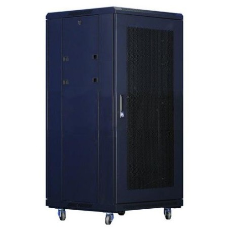 XtendLan 18U/600x800 stojanový, černý, perforované dveře a záda